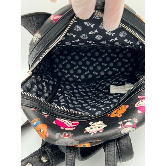 Disney Parks Loungefly Cats Backpack with Ears Cheshire Marie Extremely Rare main image 16